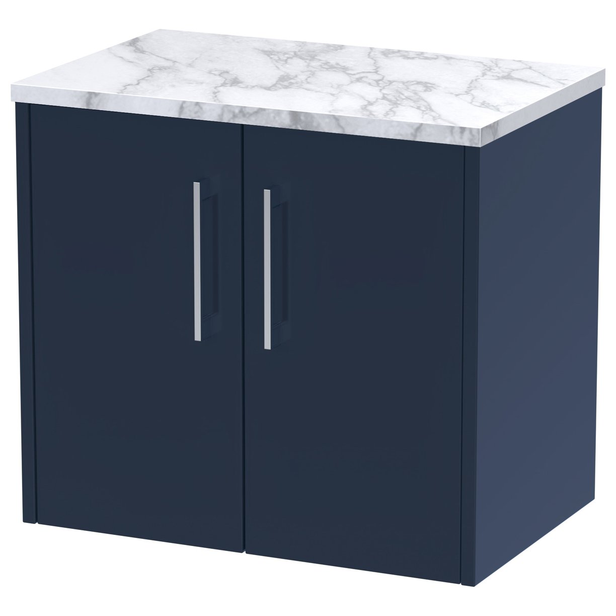 600 Wh 2-Door Vanity & Laminate Top - Indigo Blue
