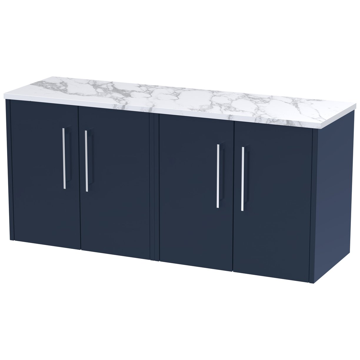 600 Wh 2-Door Vanity & Laminate Top - Indigo Blue