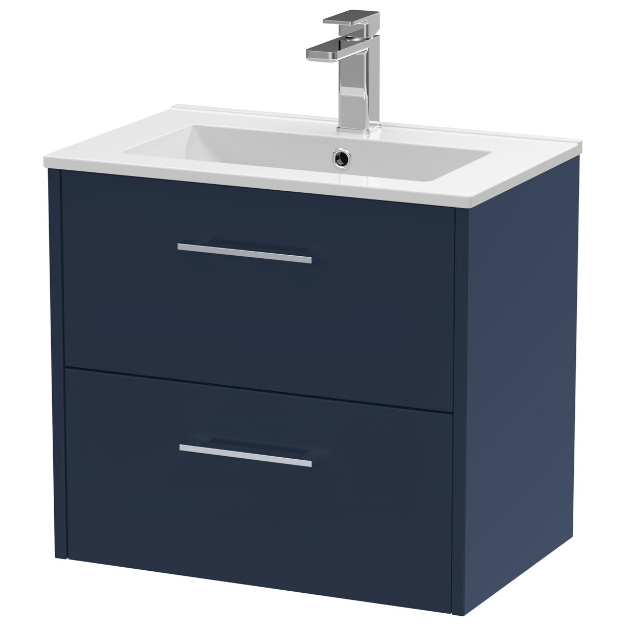 600 Wh 2-Drawer Vanity & Basin 2 - Indigo Blue