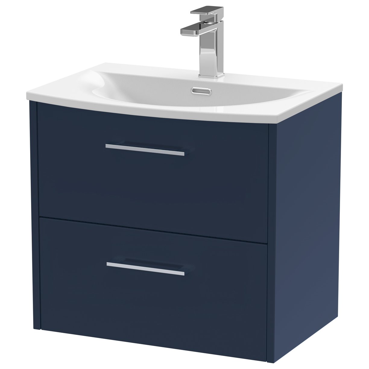 600 Wh 2-Drawer Vanity & Basin 4 - Indigo Blue