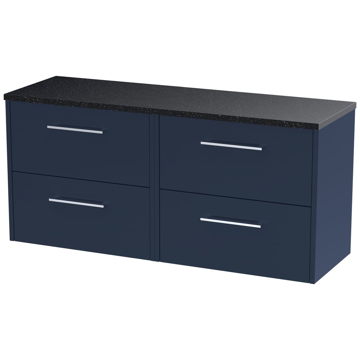 600 Wh 2-Drawer Vanity & Laminate Top - Indigo Blue