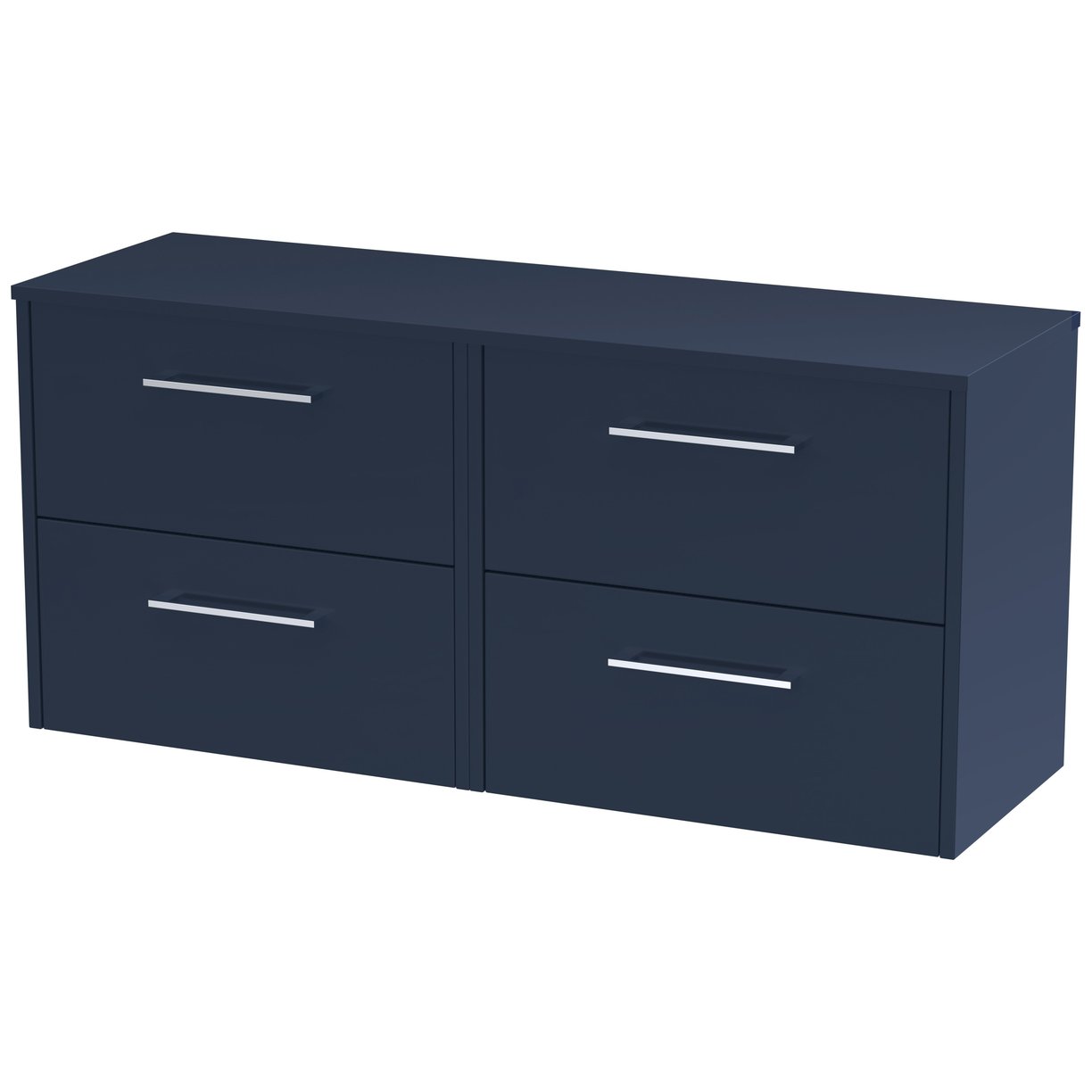 1200 Wh 4-Drawer Vanity & Worktop - Indigo Blue