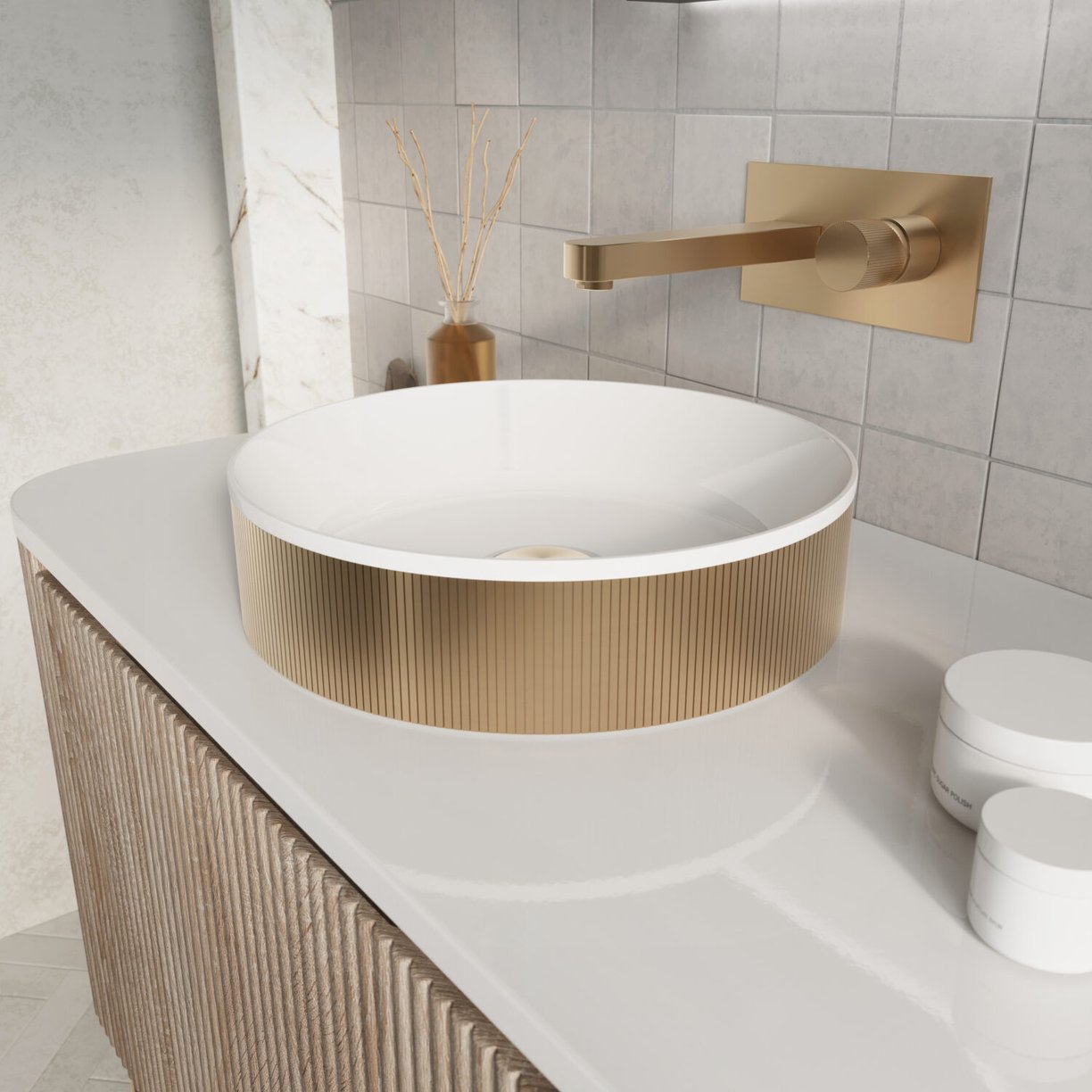 Koko Basin Brushed Brass