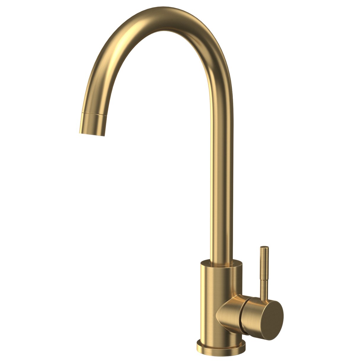 Manhattan Brushed Brass Kitchen Mixer Tap