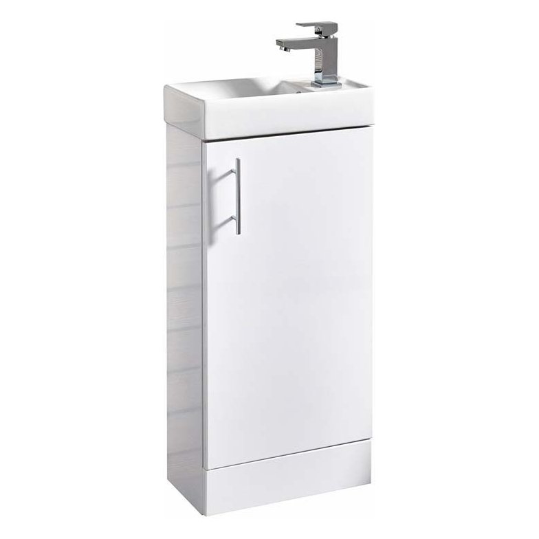 Lanza 400 Floor Standing Cloakroom Vanity Unit & Basin