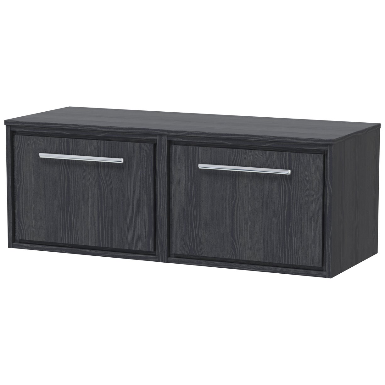 1200 WH Single Drawer Unit & Worktop - Graphite Grey Woodgrain