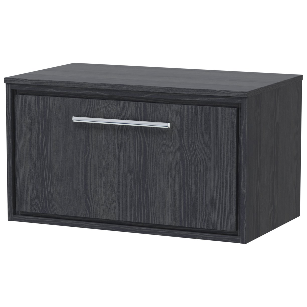 800 WH Single Drawer Unit & Worktop - Graphite Grey Woodgrain