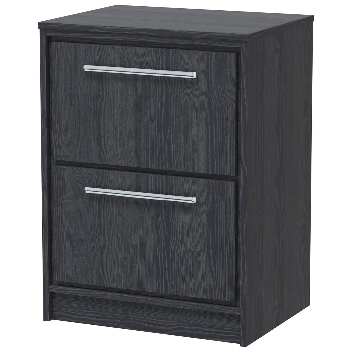 600 FS 2-Drawer Unit & Worktop - Graphite Grey Woodgrain
