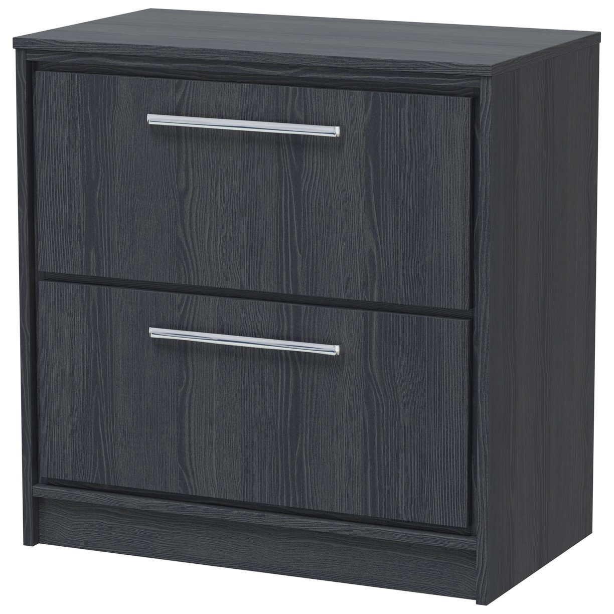 800 FS 2-Drawer Unit & Worktop - Graphite Grey Woodgrain