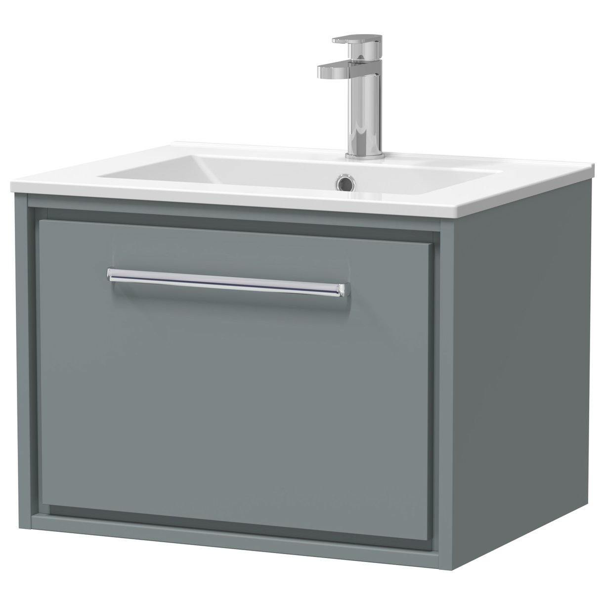600 WH 1-Drwr Unit Minimalist Basin 1TH - Coastal Grey