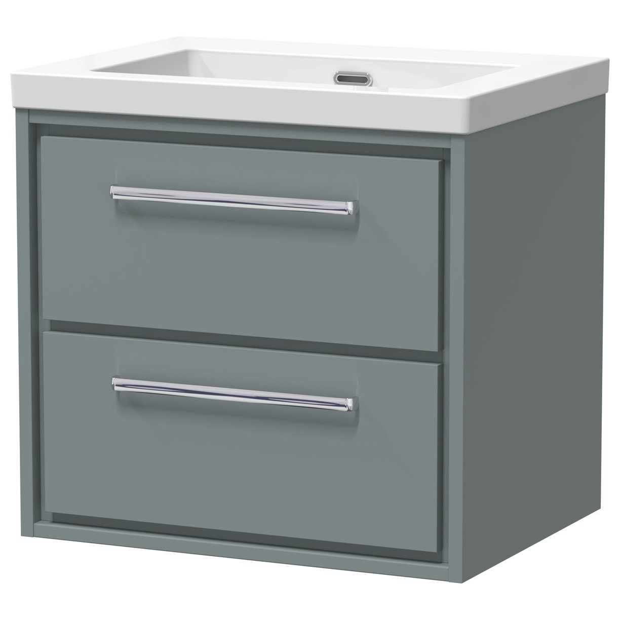 600 WH 2-Drawer Unit Contemp Basin 0TH - Coastal Grey