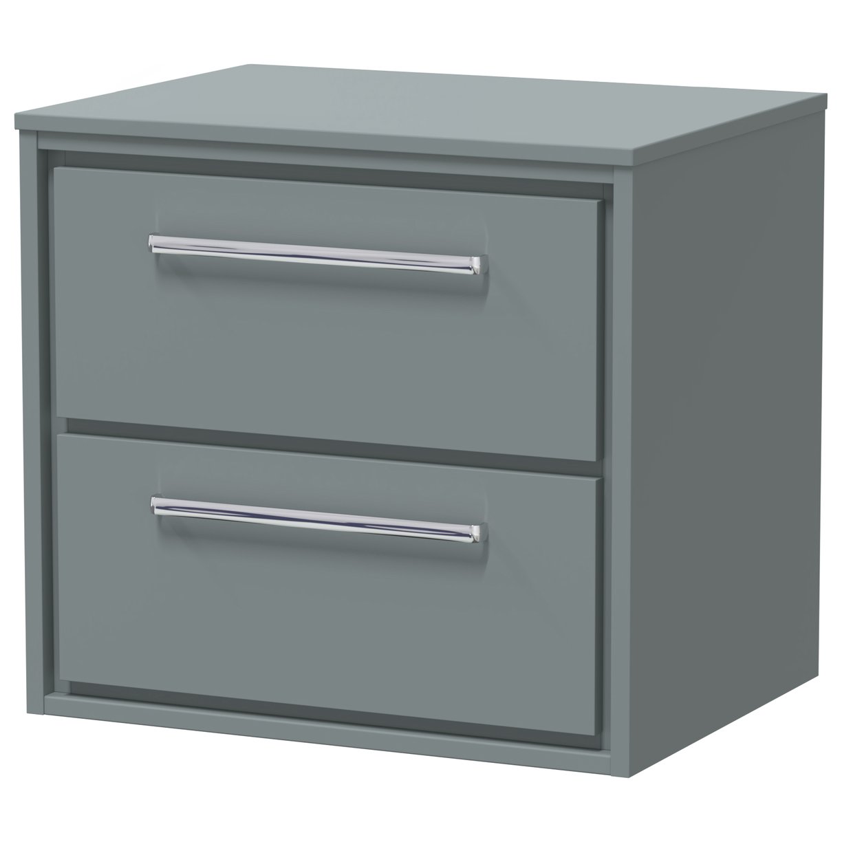 600 WH 2-Drawer Unit & Worktop - Coastal Grey