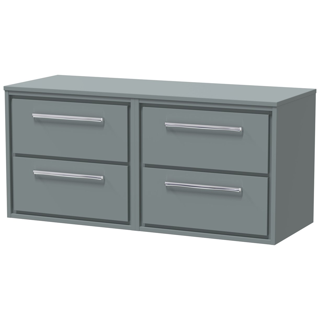 1200 WH 4-Drawer Unit & Worktop - Coastal Grey