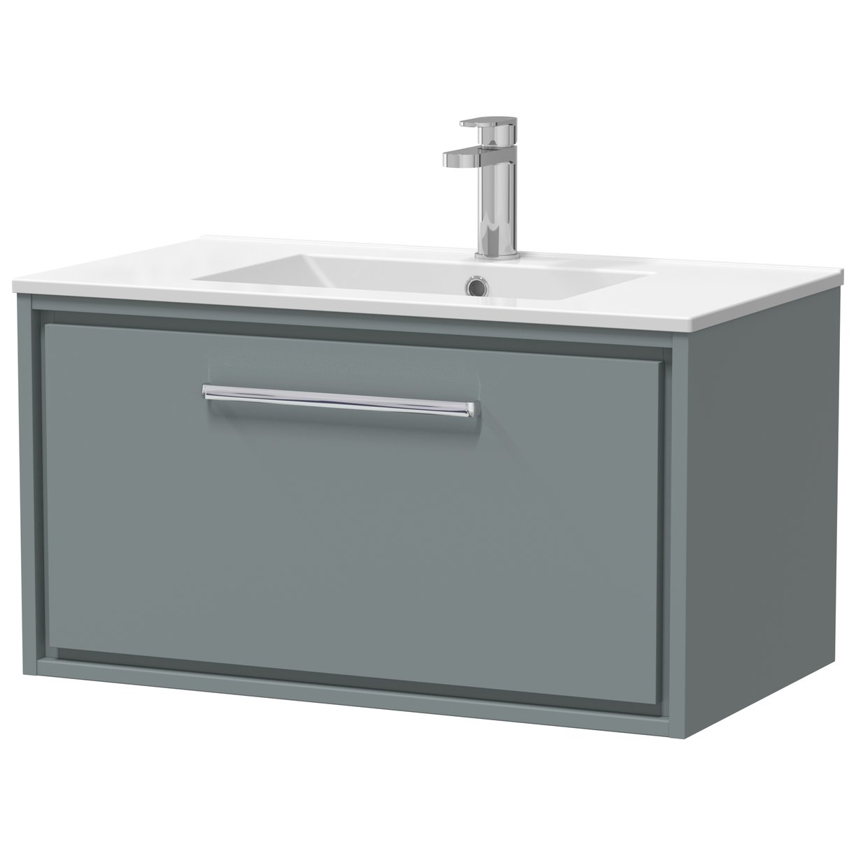 800 WH 1-Drwr Unit Minimalist Basin 1TH - Coastal Grey