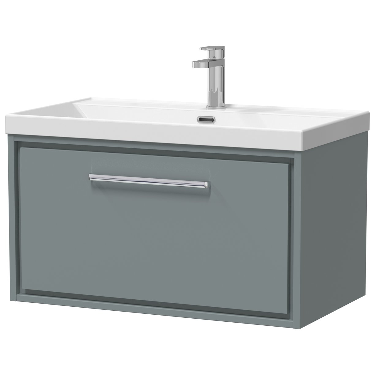 800 WH 1-Drawer Unit Thin Edge Basin 1TH - Coastal Grey