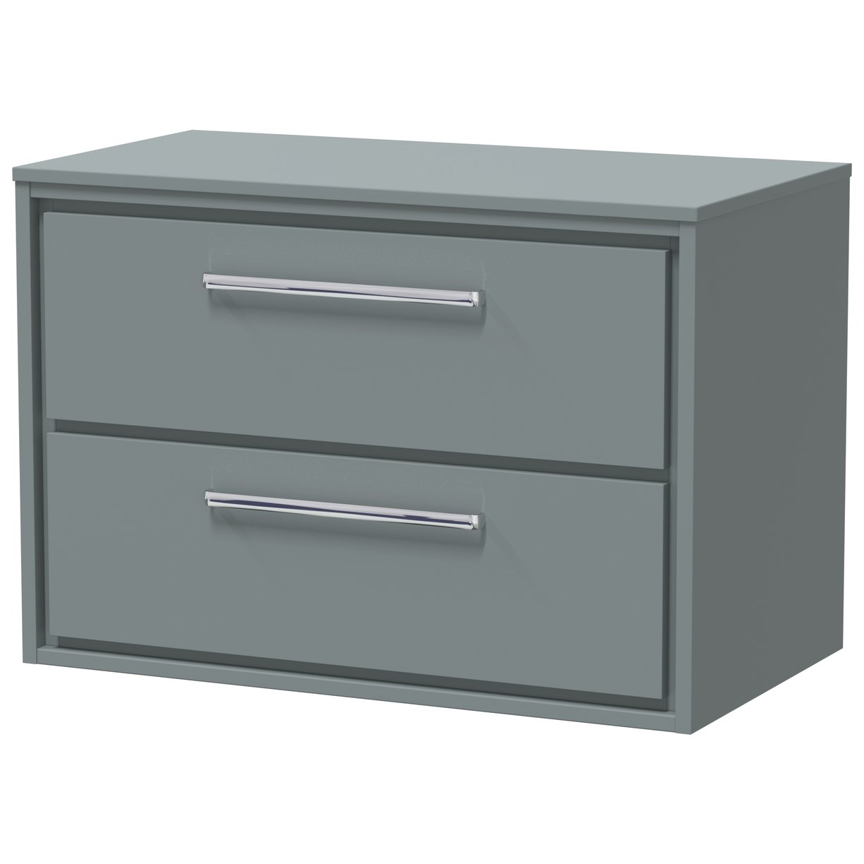 800 WH 2-Drawer Unit & Worktop - Coastal Grey