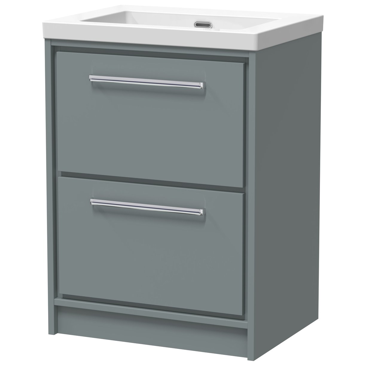 600 FS 2-Drawer Unit Contemp Basin 0TH - Coastal Grey