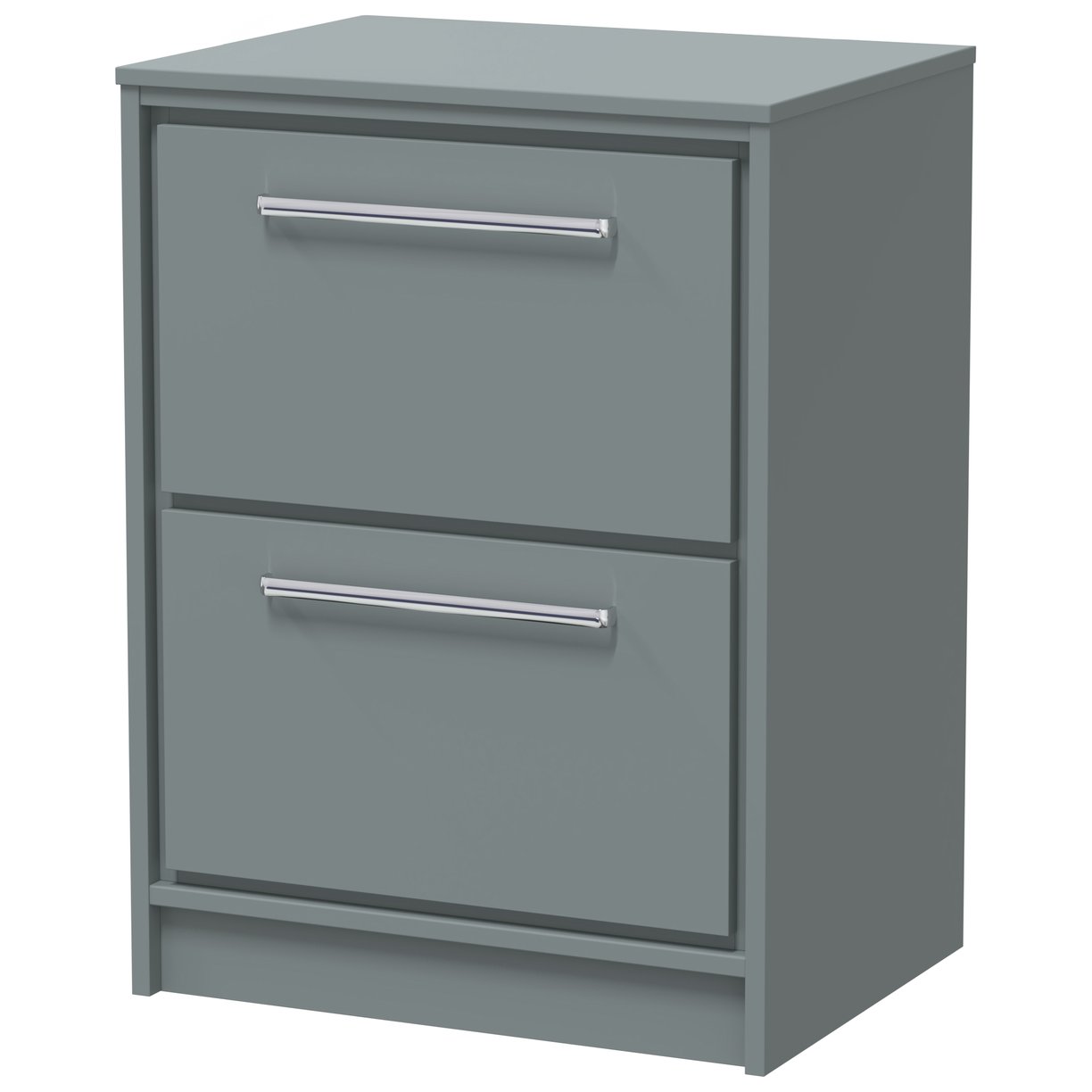 600 FS 2-Drawer Unit & Worktop - Coastal Grey