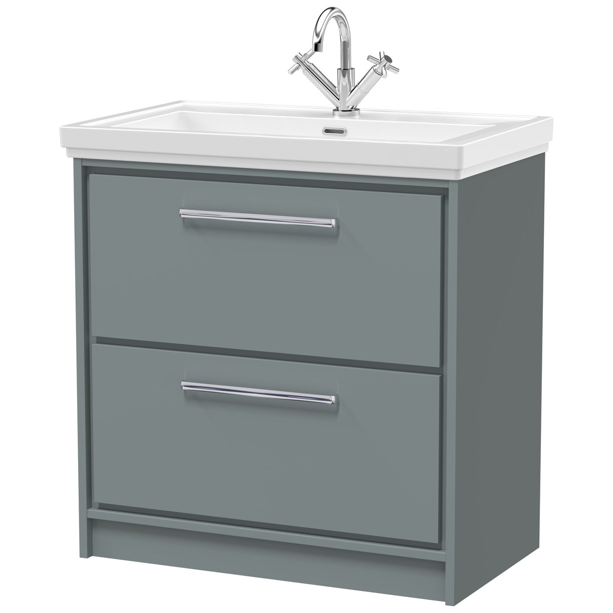 800 FS 2-Drawer Unit Classique Basin 1TH - Coastal Grey