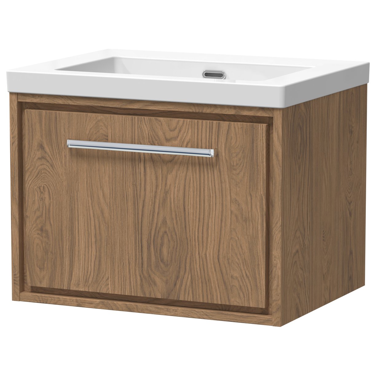 600 WH Single Drawer Unit & Basin 0TH - Antique Oak