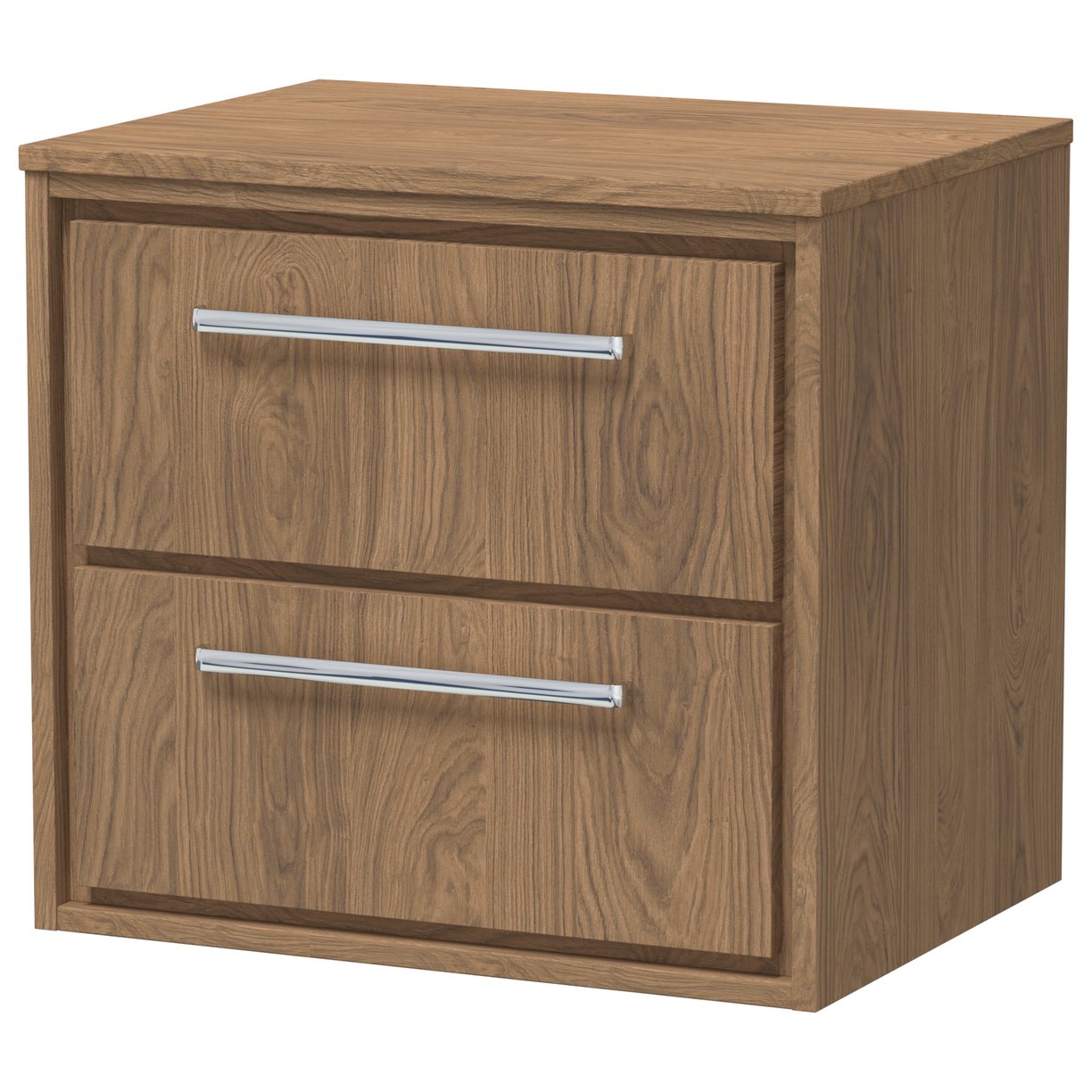 600 WH 2-Drawer Unit & Worktop - Antique Oak