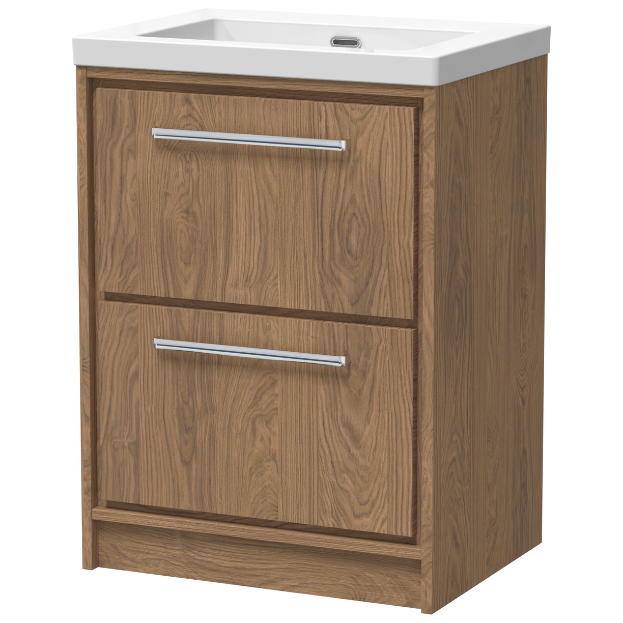 600 FS 2-Drawer Unit & Basin 0TH - Antique Oak