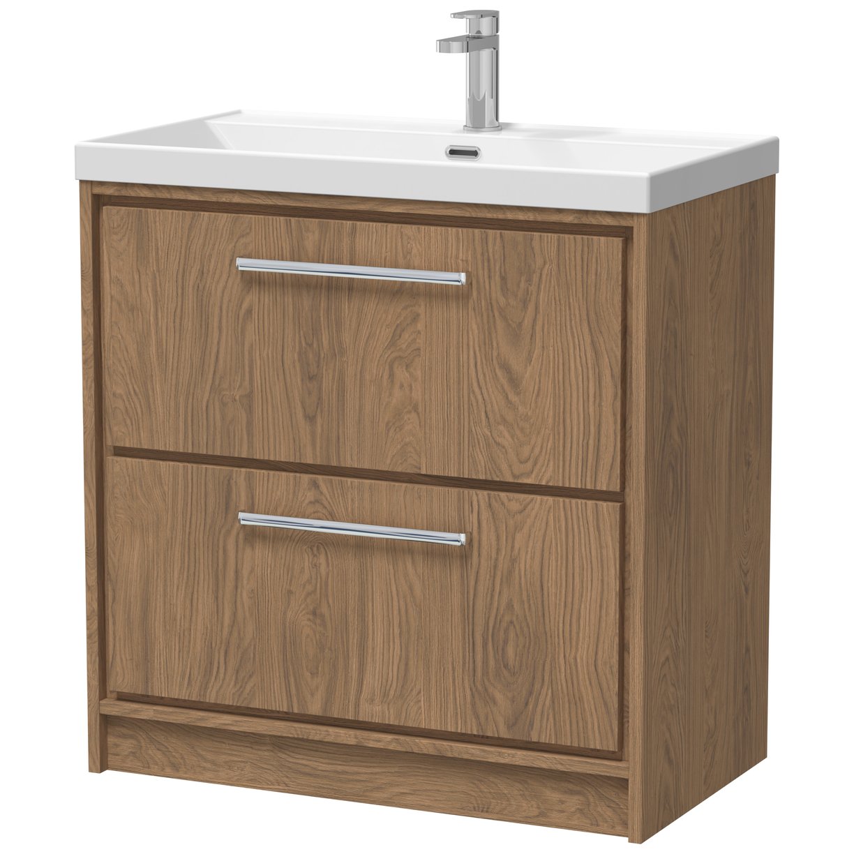 800 FS 2-Drawer Unit & Basin 1TH - Antique Oak