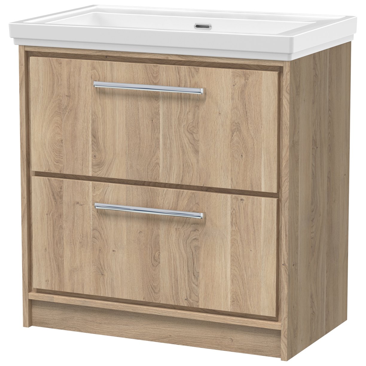 800 FS 2-Drawer Unit & Basin 0TH - Bleached Oak