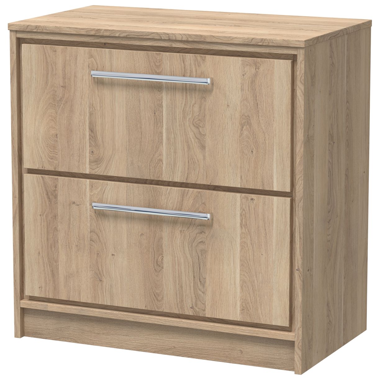 800 FS 2-Drawer Unit & Worktop - Bleached Oak