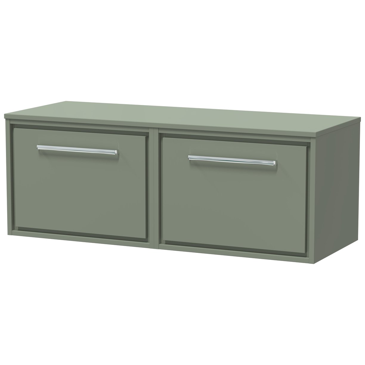 1200 WH 2-Drawer Unit & Worktop - Fern Green