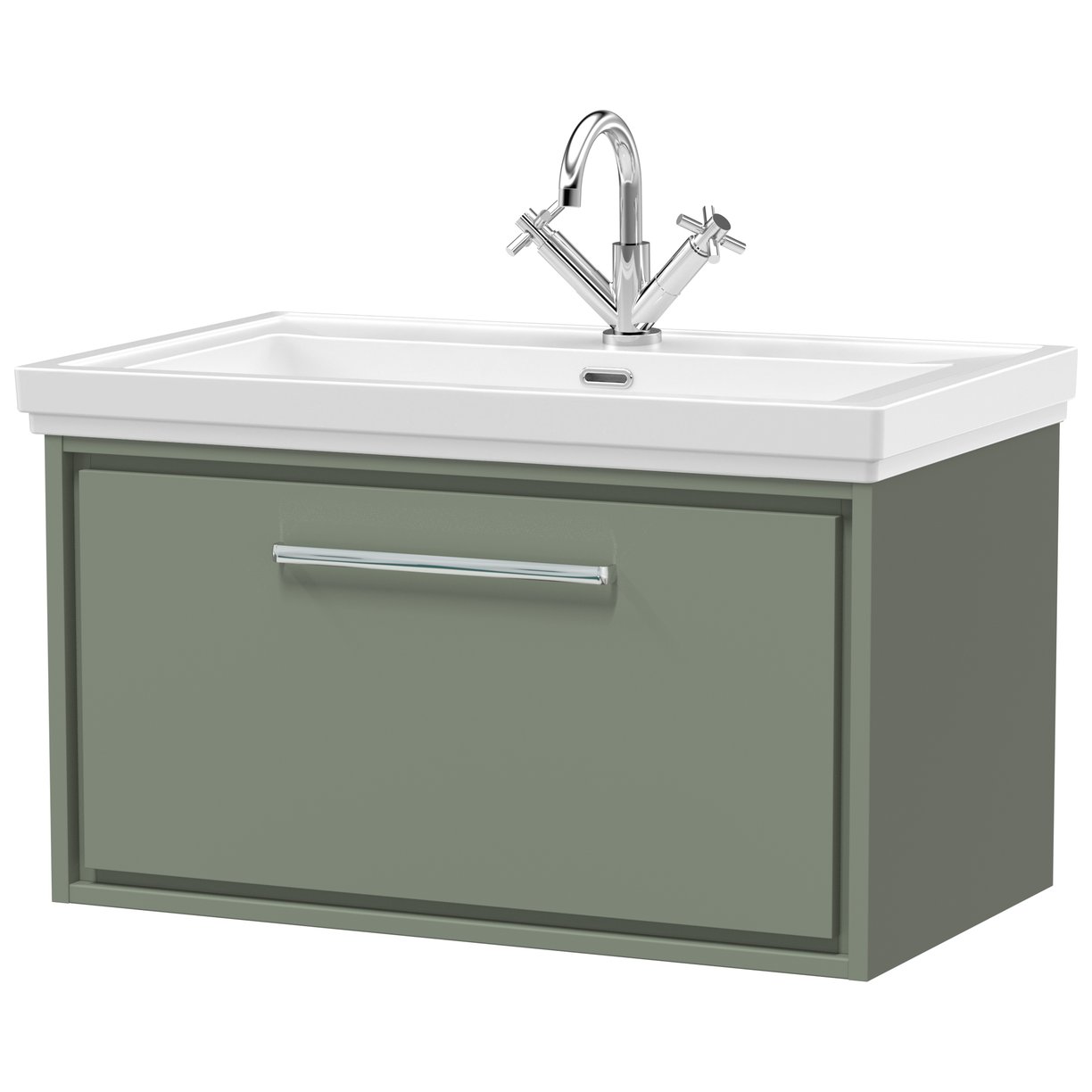 800 WH 1-Drawer Unit Classique Basin 1TH - Fern Green