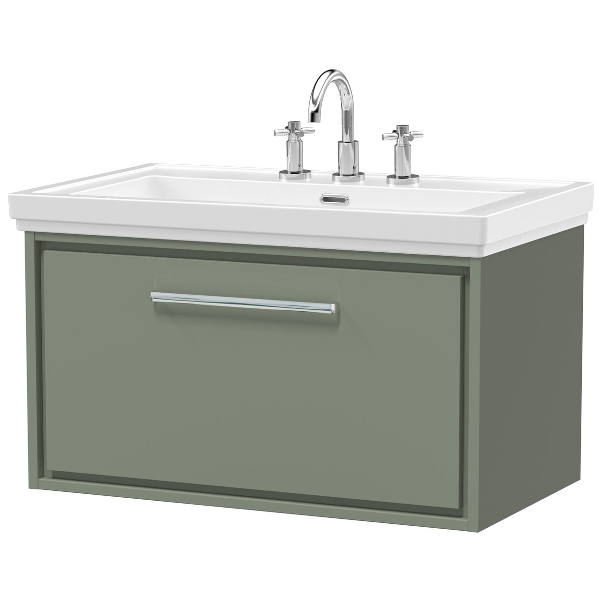 800 WH 1-Drawer Unit Classique Basin 1TH - Fern Green