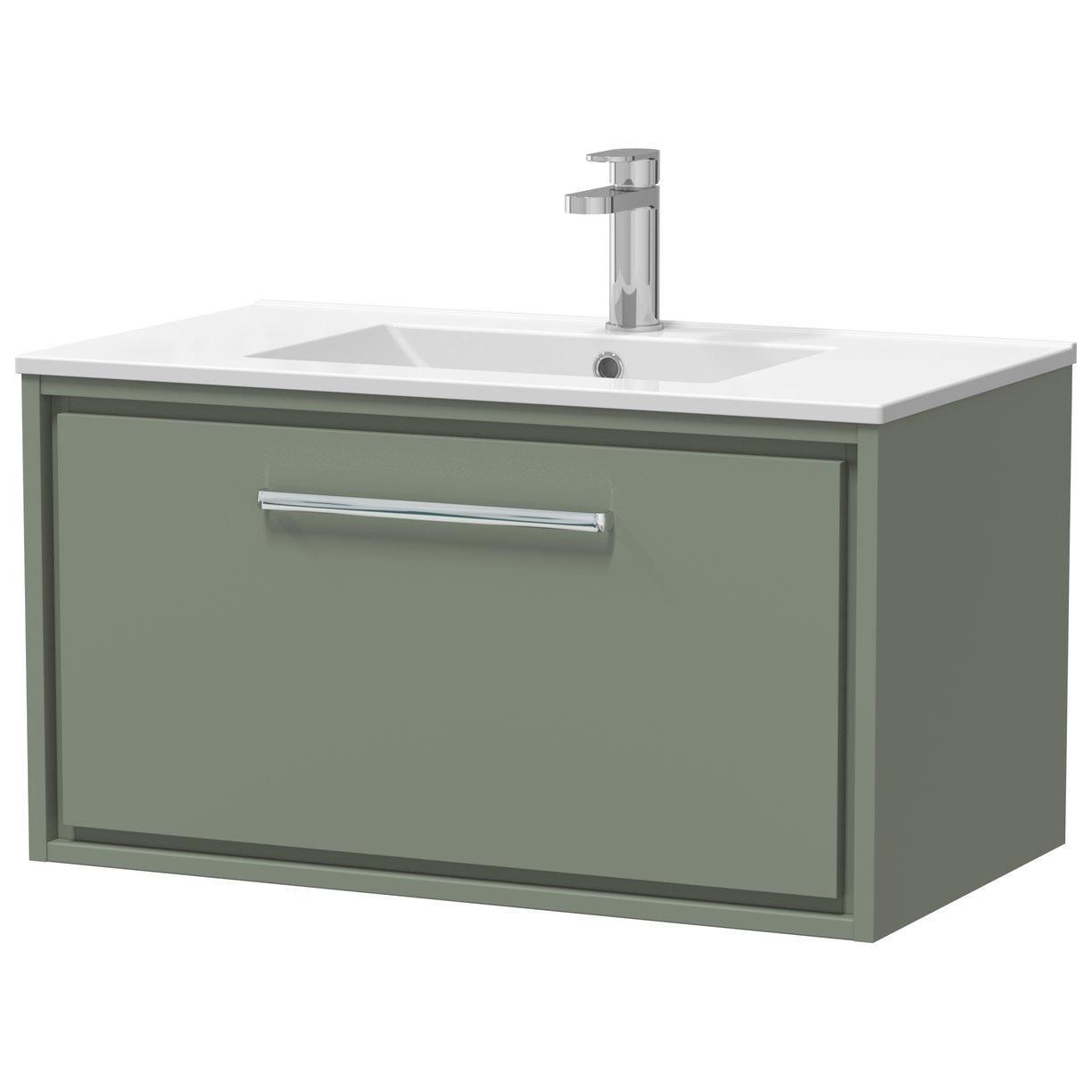 800 WH 1-Drwr Unit Minimalist Basin 1TH - Fern Green