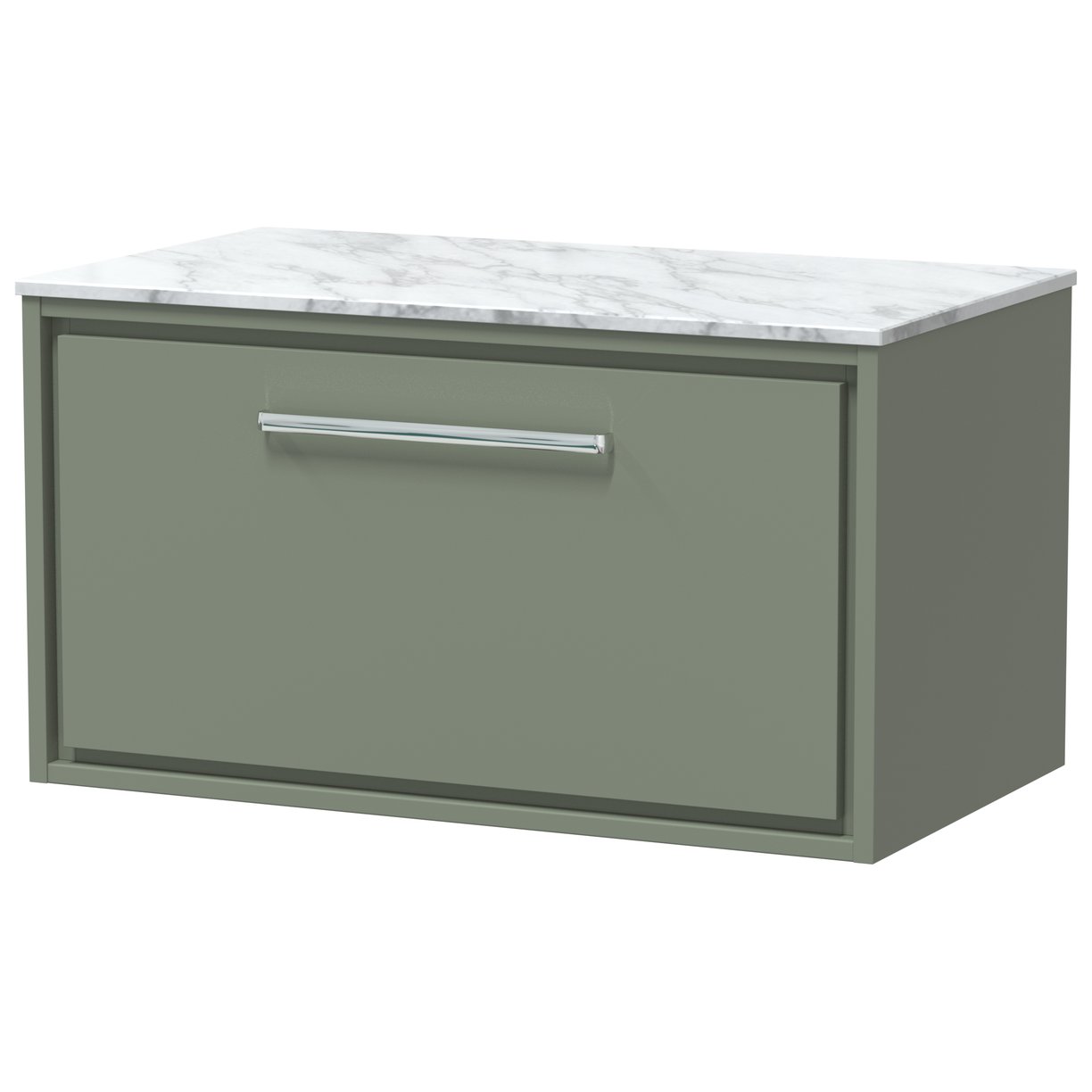 800 WH 1-Drawer Unit & Marble Top - Fern Green