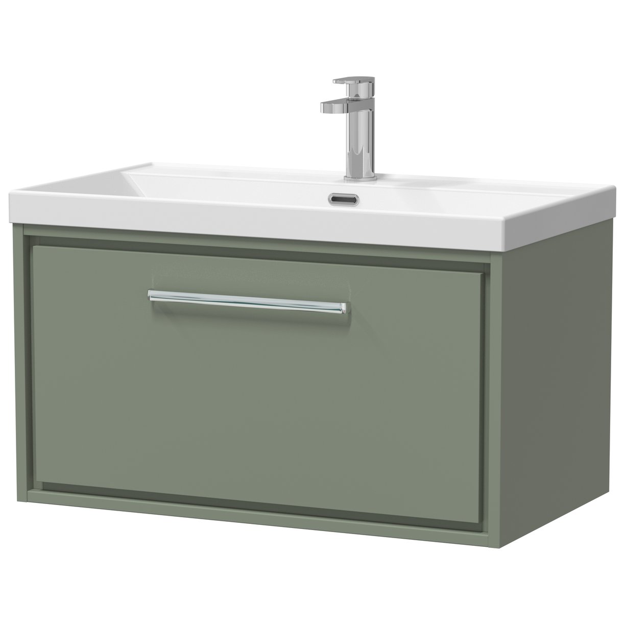 800 WH 1-Drawer Unit Thin Edge Basin 1TH - Fern Green