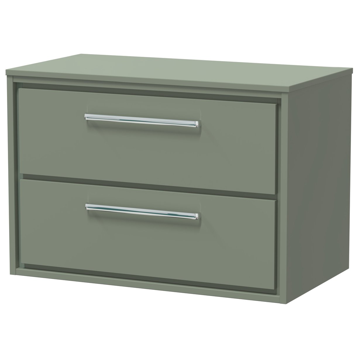 800 WH 2-Drawer Unit & Worktop - Fern Green