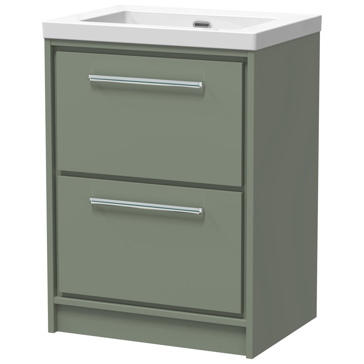 600 FS 2-Drawer Unit Contemp Basin 0TH - Fern Green