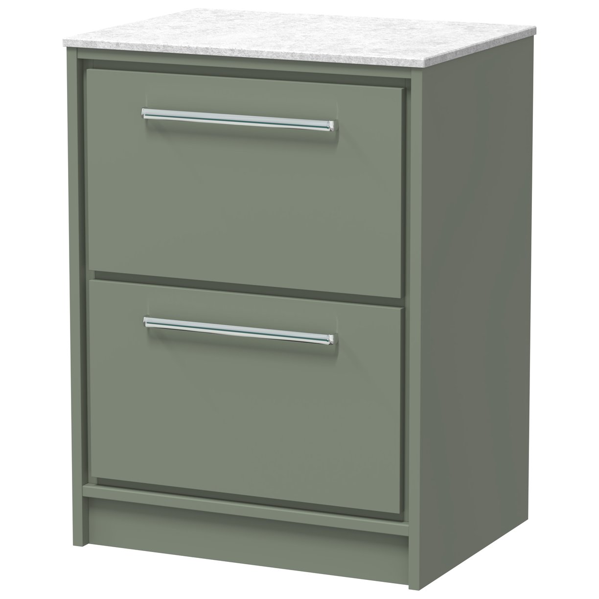 600 FS 2-Drawer Unit & Marble Top - Fern Green
