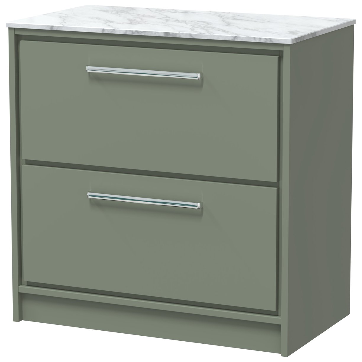 800 FS 2-Drawer Unit & Marble Top - Fern Green