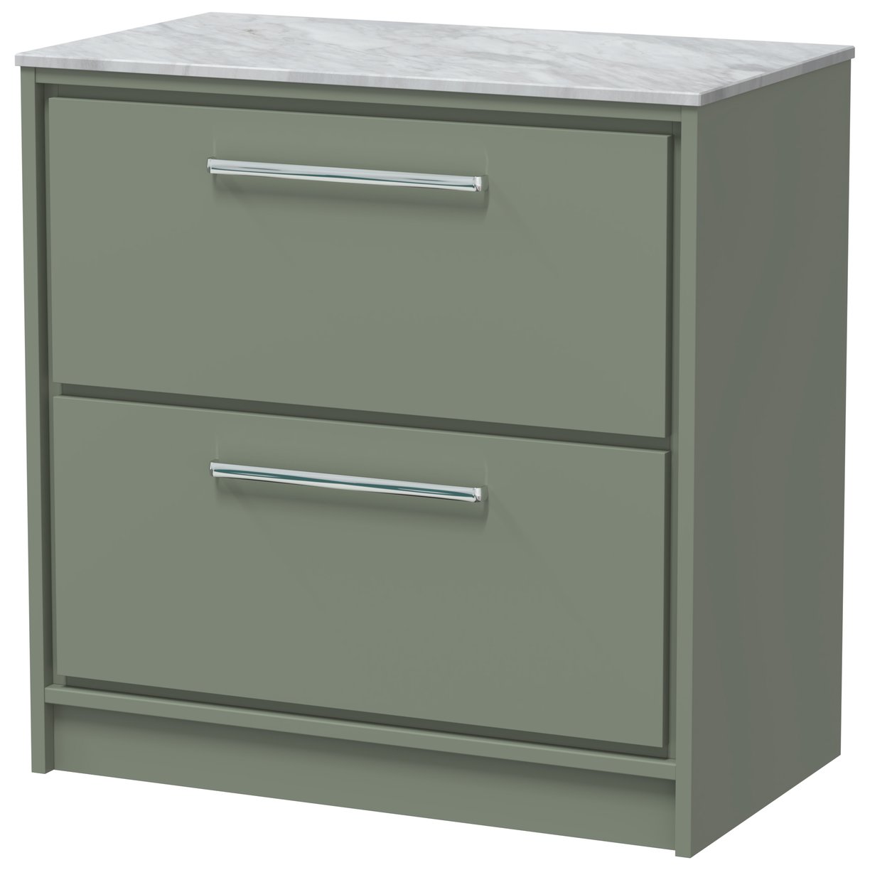 800 FS 2-Drawer Unit & Marble Top - Fern Green