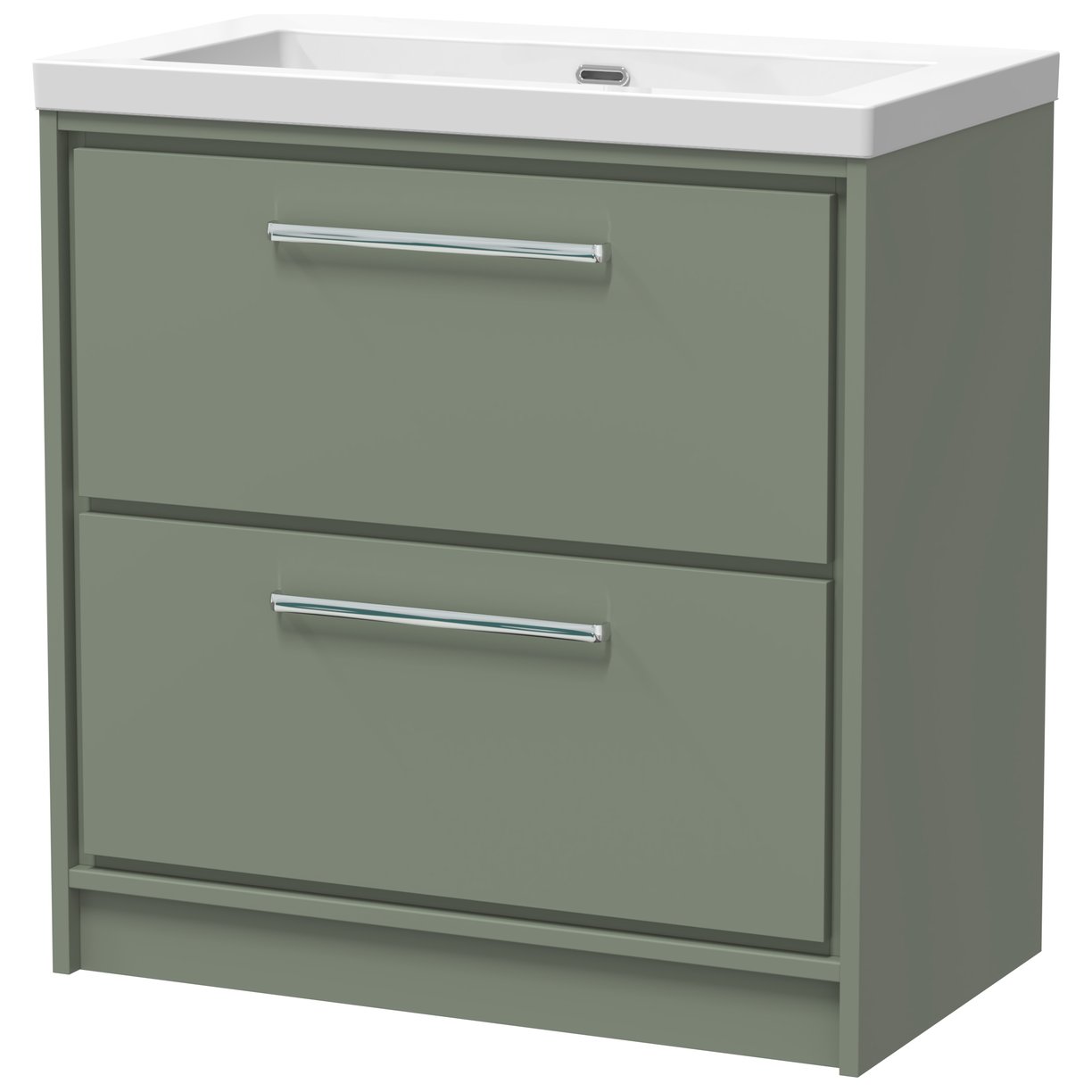 800 FS 2-Drawer Unit Contemp Basin 0TH - Fern Green