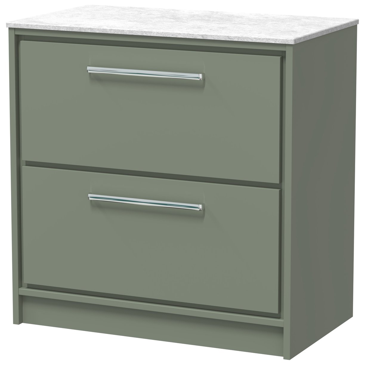800 FS 2-Drawer Unit & Marble Top - Fern Green