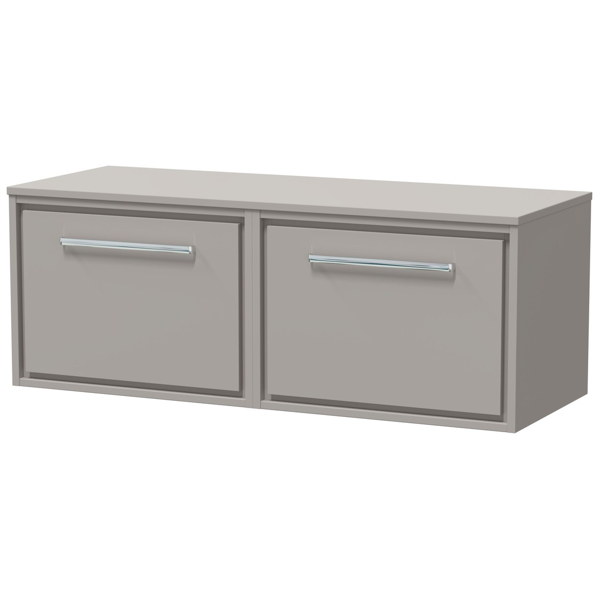 1200 WH 2-Drawer Unit & Worktop - Pebble Grey