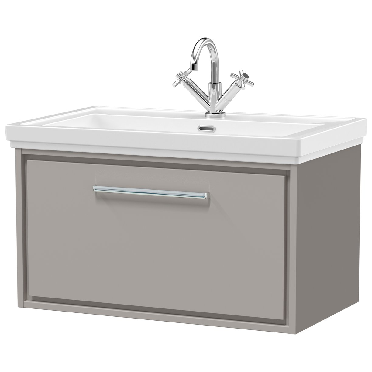 800 WH 1-Drawer Unit Classique Basin 1TH - Pebble Grey