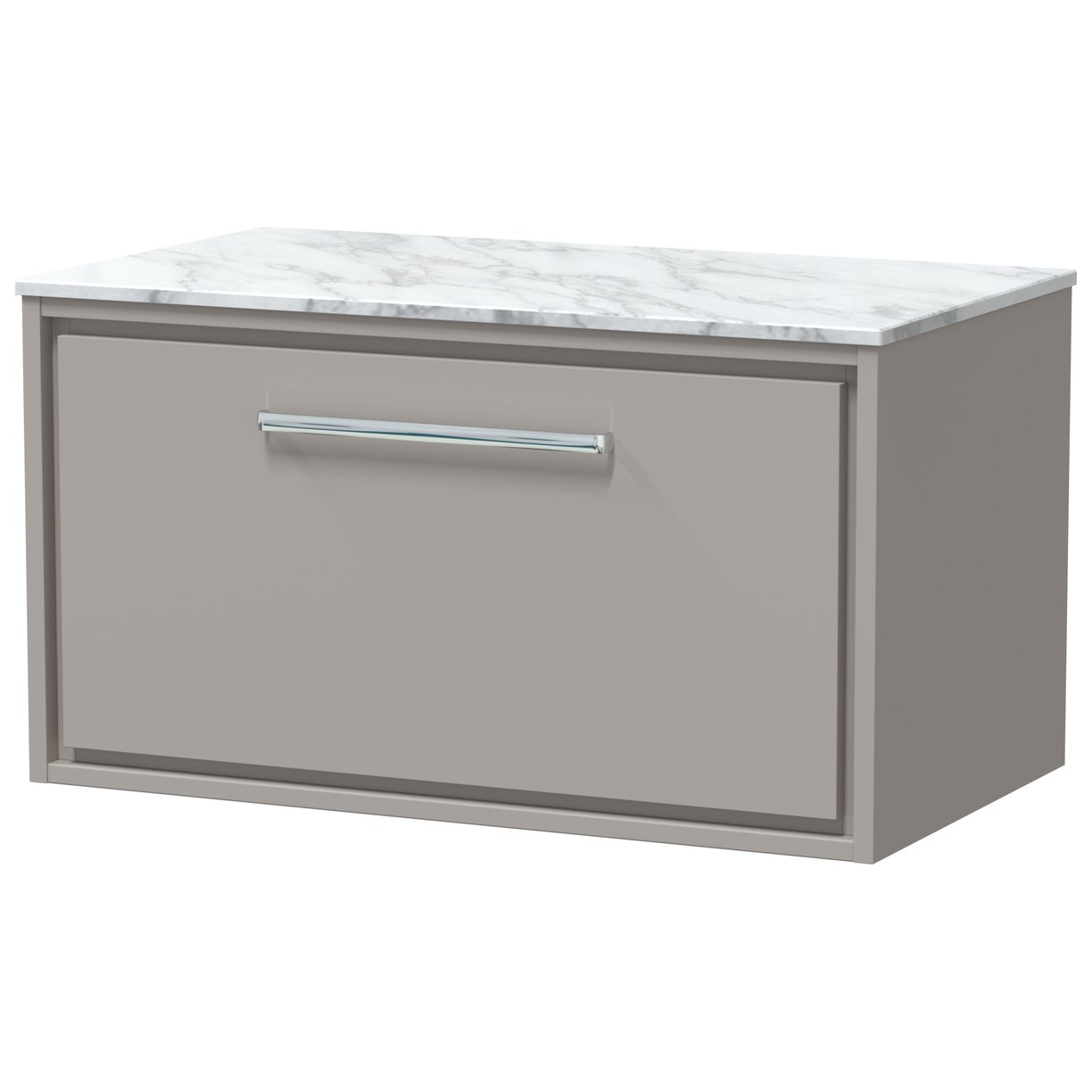 800 WH 1-Drawer Unit & Marble Top - Pebble Grey