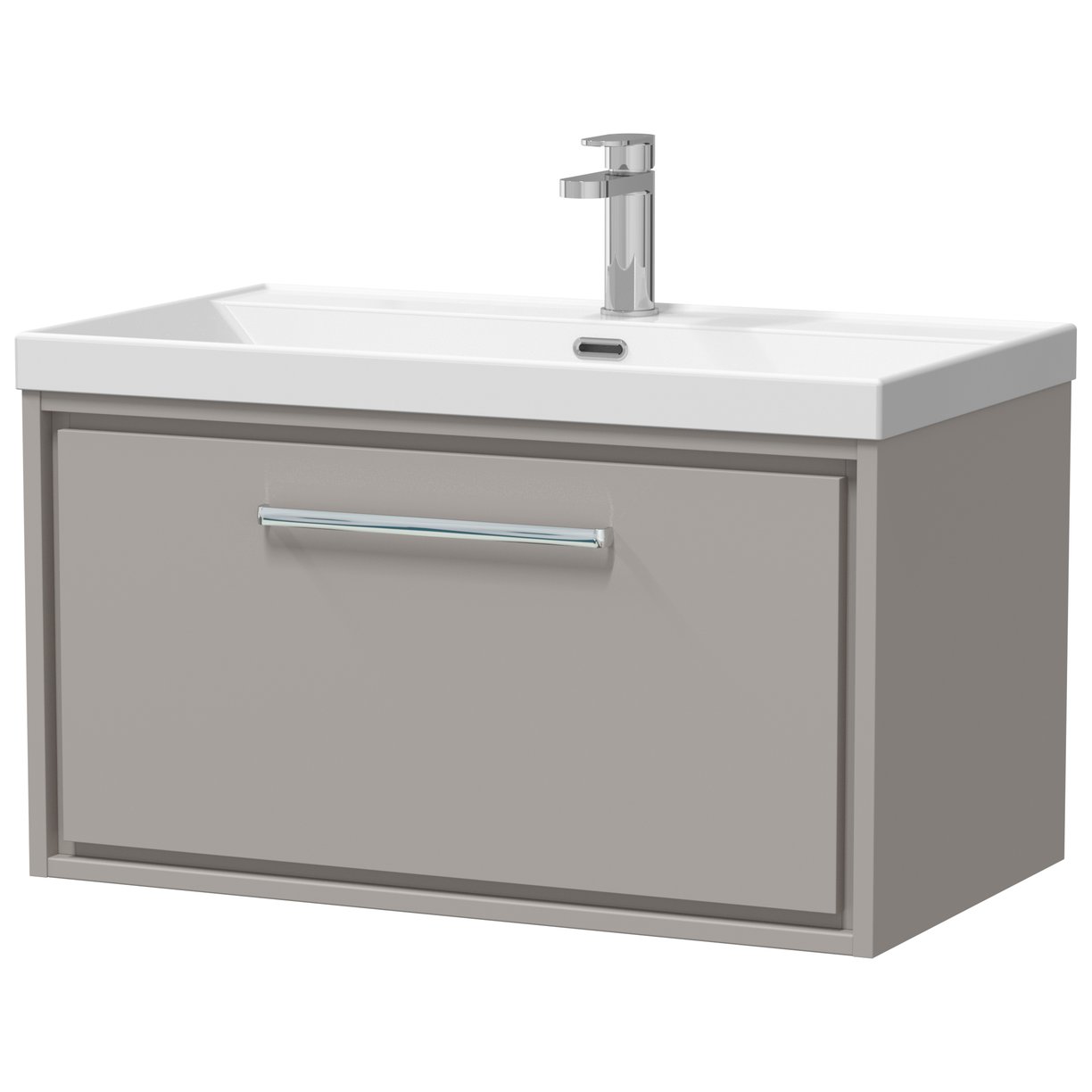 800 WH 1-Drawer Unit Thin Edge Basin 1TH - Pebble Grey