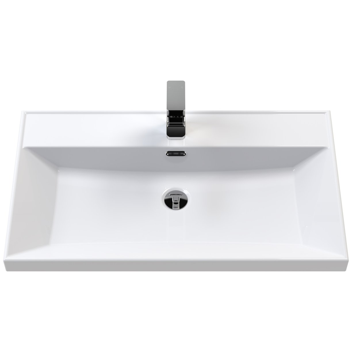 800 WH 1-Drawer Unit Thin Edge Basin 1TH - Pebble Grey