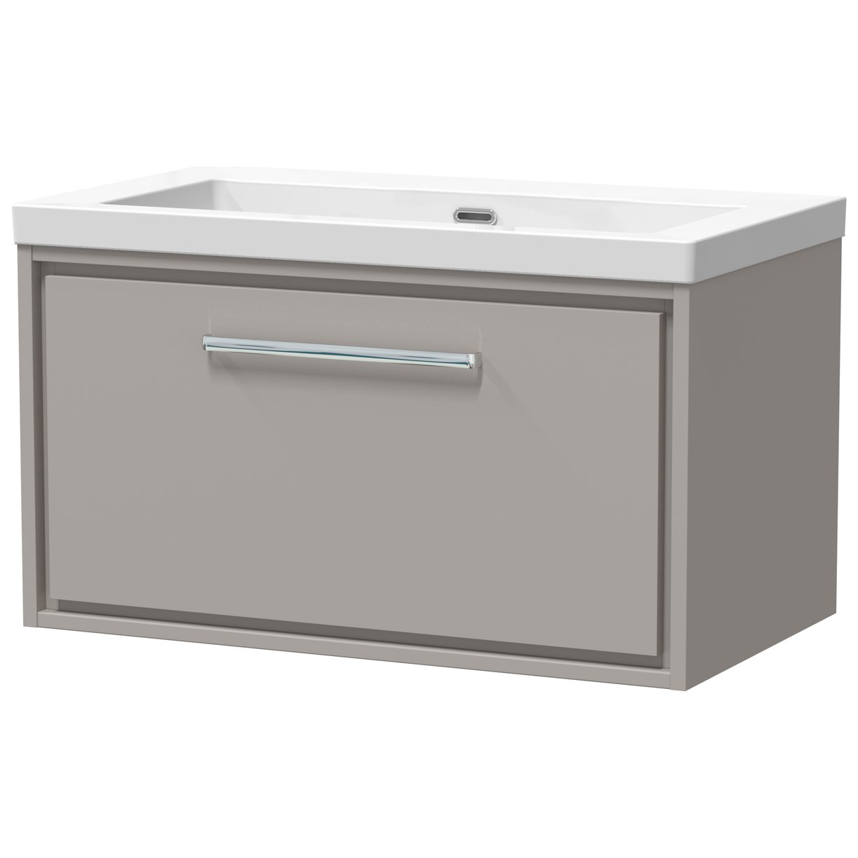 800 WH 1-Drawer Unit Contemp Basin 0TH - Pebble Grey
