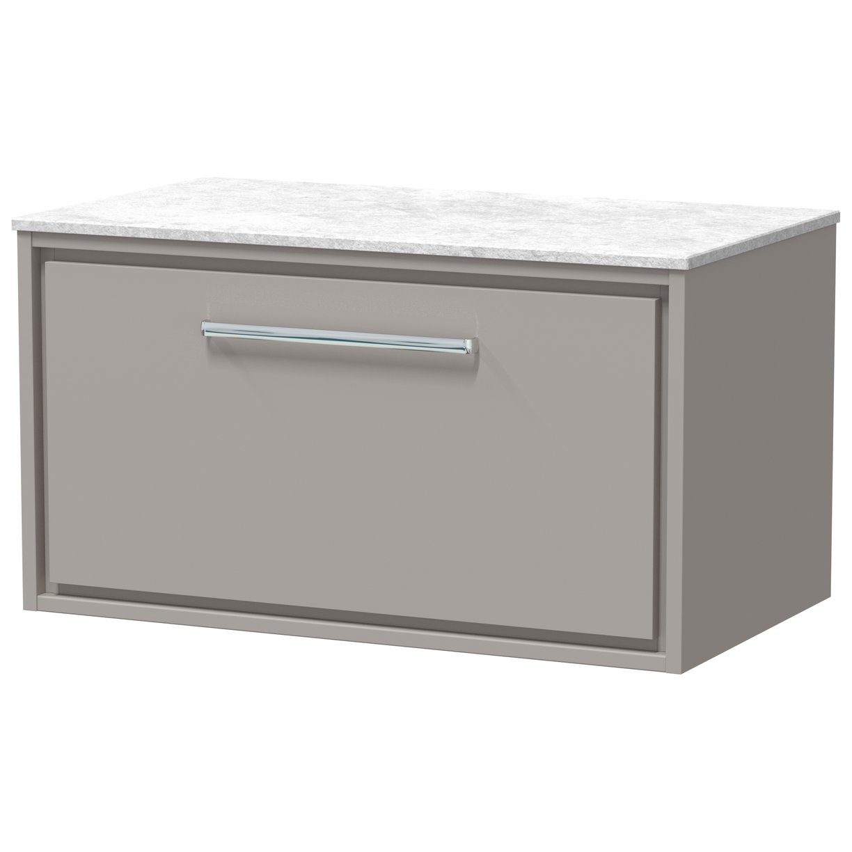 800 WH 1-Drawer Unit & Marble Top - Pebble Grey
