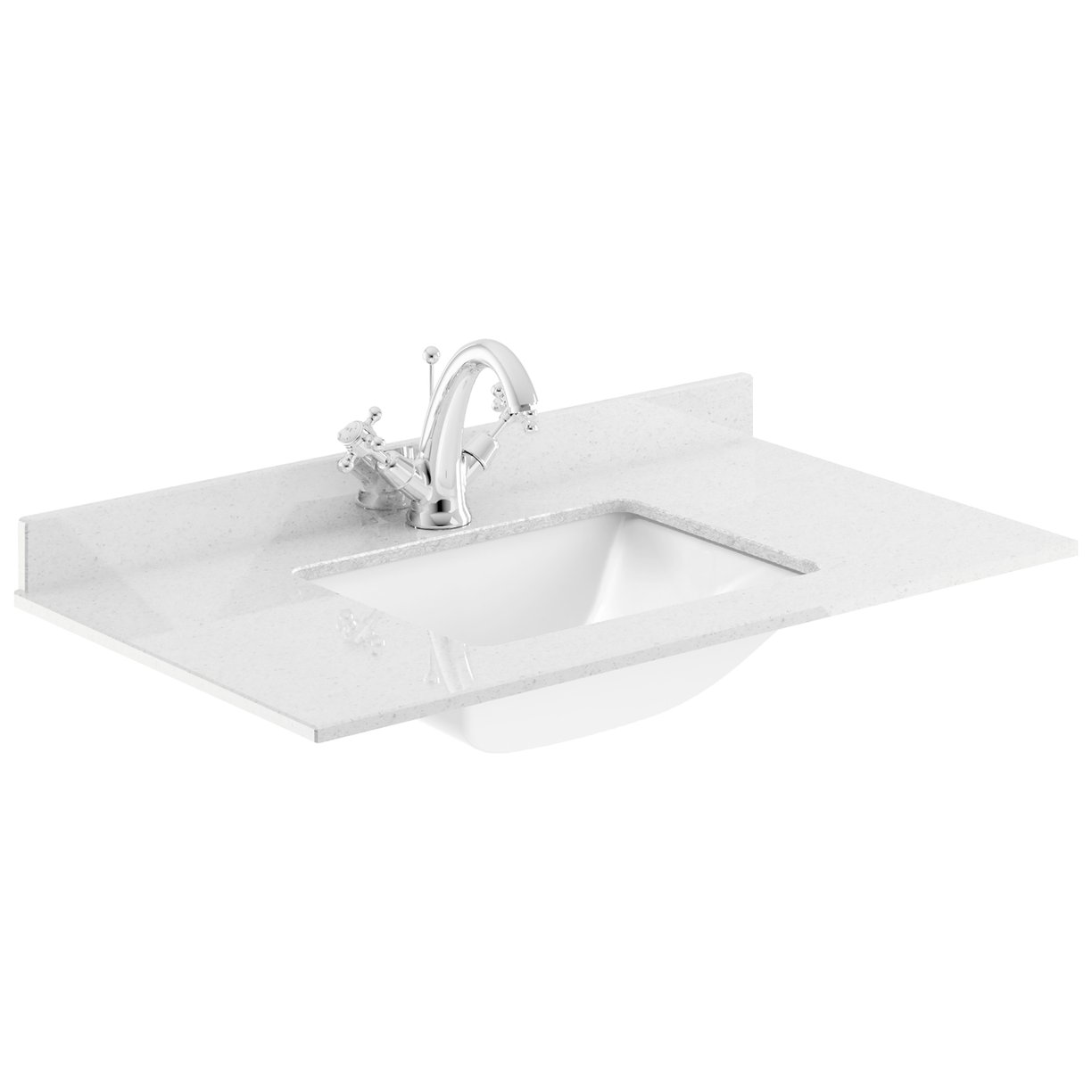 800 WH 1-Drawer Unit & Marble Basin 1TH - Pebble Grey